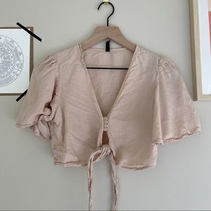 ZARA Cropped Blouse